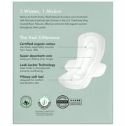 Rael Organic Cotton Cover Menstrual Regular Pads, Unscented, Chlorine Free, 16 Count