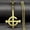 Gold Color, variant on Hiphop Ghost BC Nameless Pendant Necklace For Women Men 14K White Gold Golden Silver Color Band Musical Dark Punk Chain Jewelry Gifts
