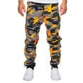thumbnail image 2 of Shakumy Metallic Pants Men Casual Shot Men's Camouflage Sports Jogging Trousers Fitness Print Men's Track Pants Mens Orange X-Large, 2 of 5
