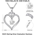 thumbnail image 4 of Dorunmo Graduation Gifts for Her 2024, Class of 2024 Gradutiaon Necklace Heart Pendant Necklace College High School Graduation Gifts for Her, 4 of 6