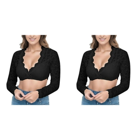 Wijhcboe 2 Pack Women Cropped Spaghetti Strap Tops for Women 1PC Underwire Lingerie Lace Vest Women s Elegant Dirndl Blouse Black Dirndl Blouse Lace Blouse For Oktoberfest Lingerie Fuzzy Strapless T