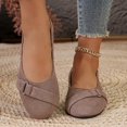 thumbnail image 6 of Ballet Style Footwear, Women's Buckle Detail Flats Comfortable Low Profile Dress Shoes with Flexible Walking Sole and Easy Everyday Style Flat Sole Shoes Ballet Commuter Shoes Flats, US-8/EU-40, 6 of 6