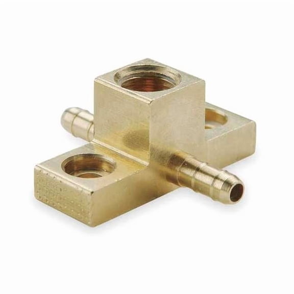 Parker 1/4" x 0.17" Barb Brass Adapter Tee 220-4-2