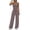 A Purple, variant on Lounge Sets for Women Adjustable Strap Backless Tops and Elastic High Waist Straight Leg Pants 2 Piece Gym Workout Sets Loungewear