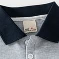 thumbnail image 7 of Kids Boys' Polo Shirts Color Block Boys Uniform Shirts Rugby Button Down Shirt Short Sleeve Polo Boys Polo Shirts Size 7-8 Years, 7 of 7