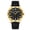 Black, variant on Men's Analog Quartz Watch: Large Number Dial Date Calendar Luminous Hands Three Sub Dial Decor PU Leather Strap Wristwatch for Men