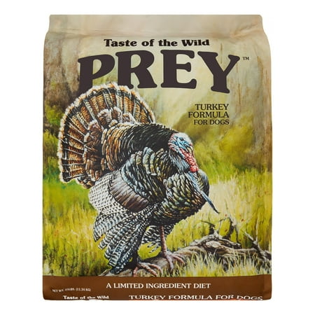 - Taste of the Wild Prey Limited Ingredient Turkey Formula Dry Dog Food, 25 Lb