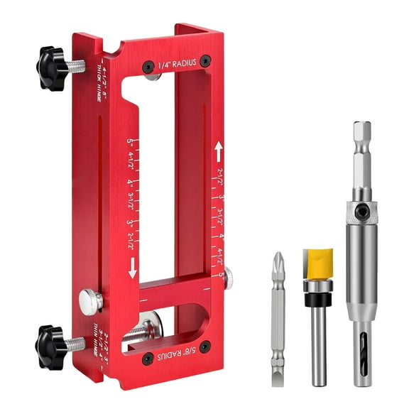 Strong Aluminum Hinge Alignment Jigs For Woodworking Projects Ensures Fast Accurate Lock Hole Drilling On Door Upgrades