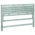 thumbnail image 3 of SAFAVIEH Luca Indoor/Outdoor Urban Acacia Folding Bench, Beach House Blue, 3 of 5
