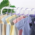 thumbnail image 3 of Mr. Pen- Kids Plastic Hangers, 10 Pack, Purple Baby Hanger, Childrens Hangers for Clothes, 3 of 7