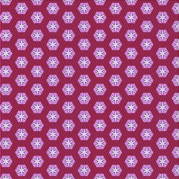 Ahgly Company Indoor Square Patterned Orchid Purple Area Rugs, 7' Square