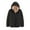 Black, variant on Aboser Womens Quilted Jacket with Hood Warm Plush Fleece Lined Coat Diamond Puffer Jackets Loose Zip Up Outerwear Solid Color Hooded Coats