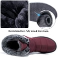 thumbnail image 4 of Women Winter Snow Boots: Fur Lined Warm Slip On Boots for Women Waterproof Non Slip Booties for Commute Outdoor Walking, 4 of 9