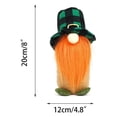 thumbnail image 3 of Bouanq Shamrocks Ornaments Irish Day St. Patrick’s Day Appearance Doll Rudolph Doll Decoration Plush Toys St. Patrick’s Day Ornaments St Patricks Day Decorations Irish Day Gifts, 3 of 3