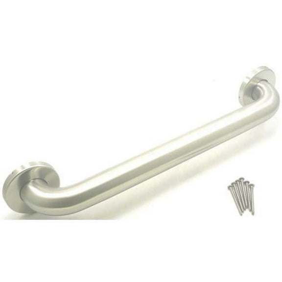 Wingits Grab Bar,SS,Satin,18 in L WGB6SS18