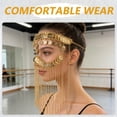 thumbnail image 4 of Houderco Velo Para Danza Tribal Dorado Con Monedas Flexibles Ideal Para Y Disfraces, 4 of 6