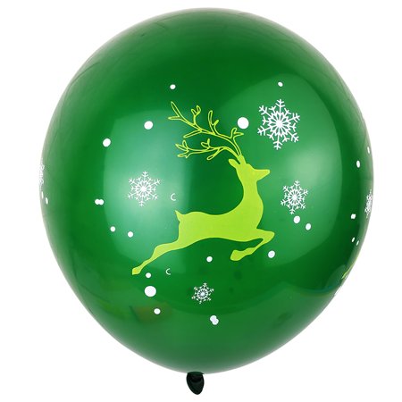 53pcs Xmas Latex Balloon Santa Claus Elk Stocking Banner Photo