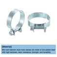 thumbnail image 4 of Unique Bargains 10Pack Mini Fuel Line Pipe Hose Clamp Clip, Adjustable 30-32mm, Zinc Plated, 4 of 5