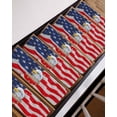 thumbnail image 3 of Independence Day Stair Treads Non Slip for Steps U.S. Flag Themed Five-Pointed Star Bald Eagle 15 Pcs Reusable Adhesive Stair Runner Mats for Dogs Elders Carpet Treads Rugs for Staircase 8x30 In, 3 of 7