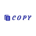 thumbnail image 1 of Printtoo Copy Self Inking Rubber Stamp Pre-Inked Office Stamp- Home Office Business Stationery, Blue- 42 x 9 mm, 1 of 7