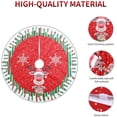 thumbnail image 2 of (80 cm) Falda para árbol de Navidad, tapete para árbol de Navidad, cubierta para árbol de Navidad, falda roja para árbol de Navidad para el hogar, vacaciones, decoración para árbol de Navidad, 2 of 5
