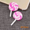 thumbnail image 2 of 60PCS Colorful Polymer Clay Lollipops Charms Pendant Candy Pendant for Earrings Bracelets Necklaces Jewelry Making and DIY Crafts（Random color）, 2 of 5