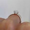 thumbnail image 4 of Cora Jewellery 3CT Double Prong Oval Moissanite Hidden Halo Engagement Ring For Women, 10K White Gold, 4 of 6