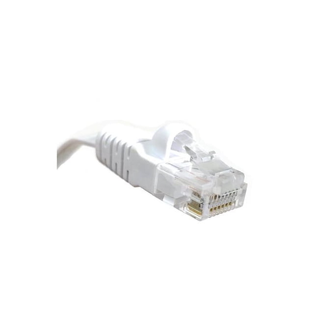 Micro Connectors E08-075FL-W 75 ft. Category 6 UTP RJ45 Flat Patch Cable, White