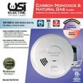 USI Electric MCN108 Hardwired 2in1 Carbon Monoxide and Natural Gas Smart Alarm with Battery