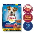 thumbnail image 3 of Kibbles ‘n Bits Mini Bits Small Breed Savory Bacon & Steak Flavor Dry Dog Food, 16 lb. Bag, 3 of 11