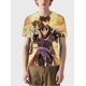 thumbnail image 2 of T-shirt round neck Role Pattern loose short sleeve D243, 2 of 5
