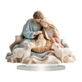 thumbnail image 2 of Figura sagrada de Jesús en 2D, decoración de acrílico para mesa, letrero artístico coleccionable, piso vacacional Colorida Familia Santa, 2 of 9