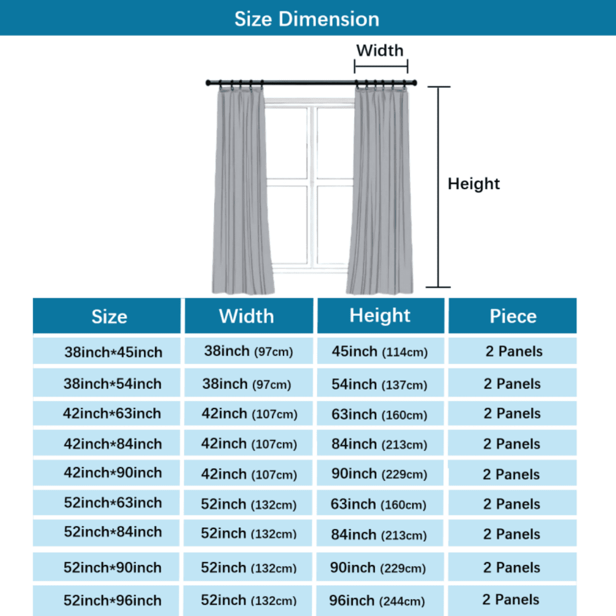 Erosebridal Sqare Plaid Curtains for Living Room,Grey Blue Blackout Curtains Set of 2 (38x45),Geometric Rectangle Curtains and Drapes (38x45),Abstract Bedroom Decoration