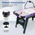 thumbnail image 3 of Resenkos 56" Air Hockey Table with LED Scoreboard & 12V Motor - White, 3 of 8