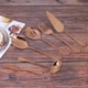 thumbnail image 3 of Juego de Cubiertos de 12 Piezas para Servir Cubiertos, Juego de Utensilios para Servir, Incluye Servidor para Pasteles, Cuchara Ranurada para Servir Oro Rosa, 3 of 5