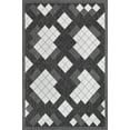 thumbnail image 2 of Unique Loom Outdoor Modern Collection Area Rug - Chaya (6' 1" x 9' Rectangle Black and White), 2 of 6