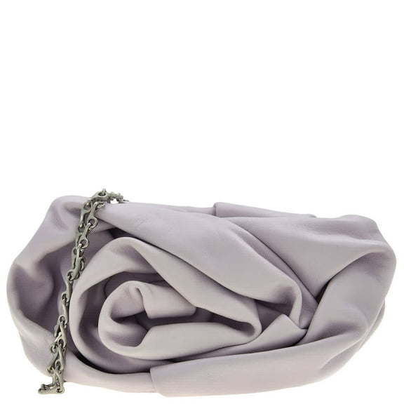 Burberry Rose Nappa Chain Clutch In Haze