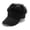 Black, variant on Nieyigj Wig Baseball Cap Funny SunVisor Hat Short Fake Hair Cap for Men Adults Bald People, Black Cap with Grey Hair
