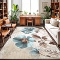 8x10 Area Rugs for Living Room, Spring Floral Non-Slip Area Rugs for ...