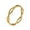 Gold, variant on Women's Stainless Steel Minimalist Double Strand Braided Twist Ring Gold Size 7