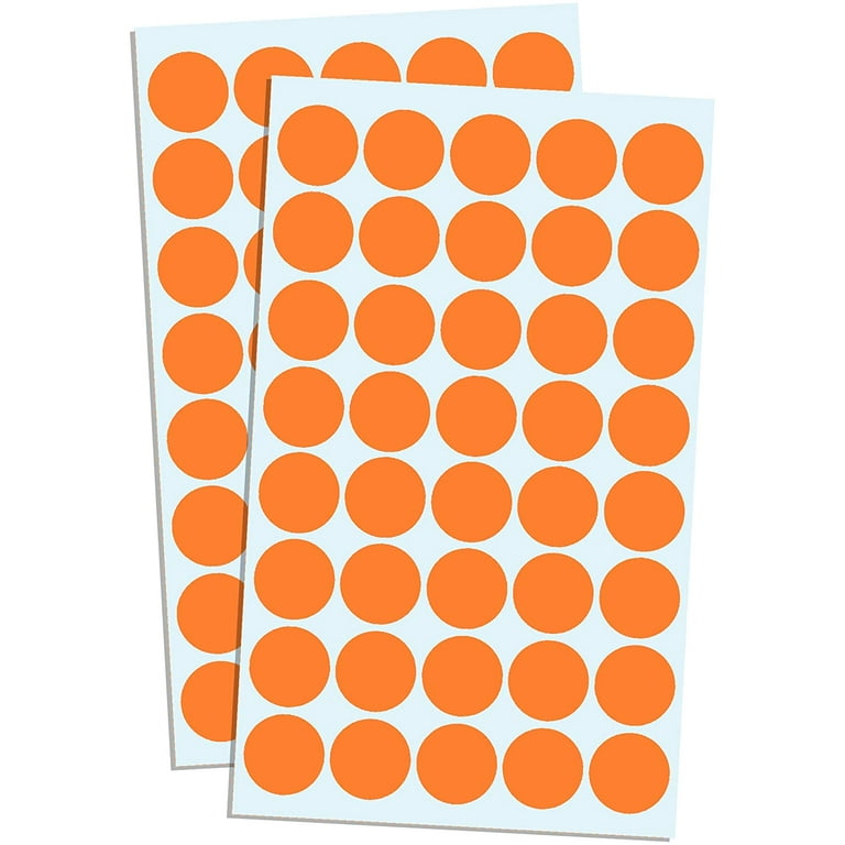 1050 Pack 3/4 Round Colored Dot Stickers Labels Circle Dots Labels Polka  Dot Stickers for Office Classroom - Blue
