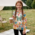thumbnail image 5 of Psesaysky Girls Long Sleeve Tees 2 Pack Butterfly Dragonfly Floral Kids Soft T-Shirts Kids Basic Round Neck T-Shirts Top for Teen Youth Girls, 13-14Y, 5 of 6