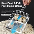 thumbnail image 3 of Cat Litter Scoop, Dual-Size Mesh Extended Handle Shovel, Kitty Metal Scooper, Sturdy Mesh Scooper, Silver, 3 of 8