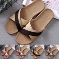 thumbnail image 3 of CPNG Unisex Summer Non-Slip Lightweight Slippers Home Slippers Cotton and Linen Home Anti Slip Thick Soles Men Slippers Beach Shoes Skidproof Indoor Slippers, 3 of 3