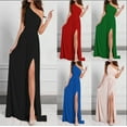 thumbnail image 2 of Robe Décontractée d'Été 2022 Aguichant Unie Élégante Robe de Soirée Sans Manches Coupe Ajustée Longue Robe Maxi Débardeur de Bal pour Femmes Longue Robe, 2 of 7
