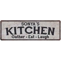 SONYA's Kitchen Gift Rustic Chic Decor Gift 6x18 Sign 206180051338