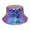 B, variant on Hats for Men and Women Color Reflective Stage Personality Hip Hop Fisherman Visor Hat Daily Wear