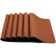 thumbnail image 1 of Toystoory 6 uds manteles individuales con aislamiento térmico almohadillas antideslizantes de piel sintética posavasos para de comedor 201 nuevo Mostrada marrón oscuro Toystoory HA005475-02, 1 of 6