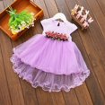 thumbnail image 1 of Bébés Filles Bébé Robe Sans Manches Floral Princesse Partie Tutu Robes, 1 of 6