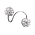 thumbnail image 2 of SmartBy 1Pc Piercing Earring Faux Crystal Tragus Studs Earring Easy to Clean Stud Earring for Auricle Cartilage Lip, 2 of 7